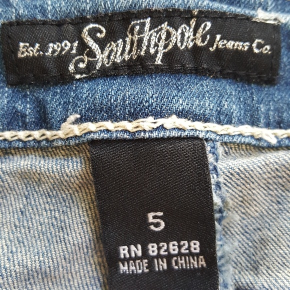 Vintage Y2K 2000s Distressed Streetwear Jeans W/ Studded Pockets 5 - Picture 7 of 8